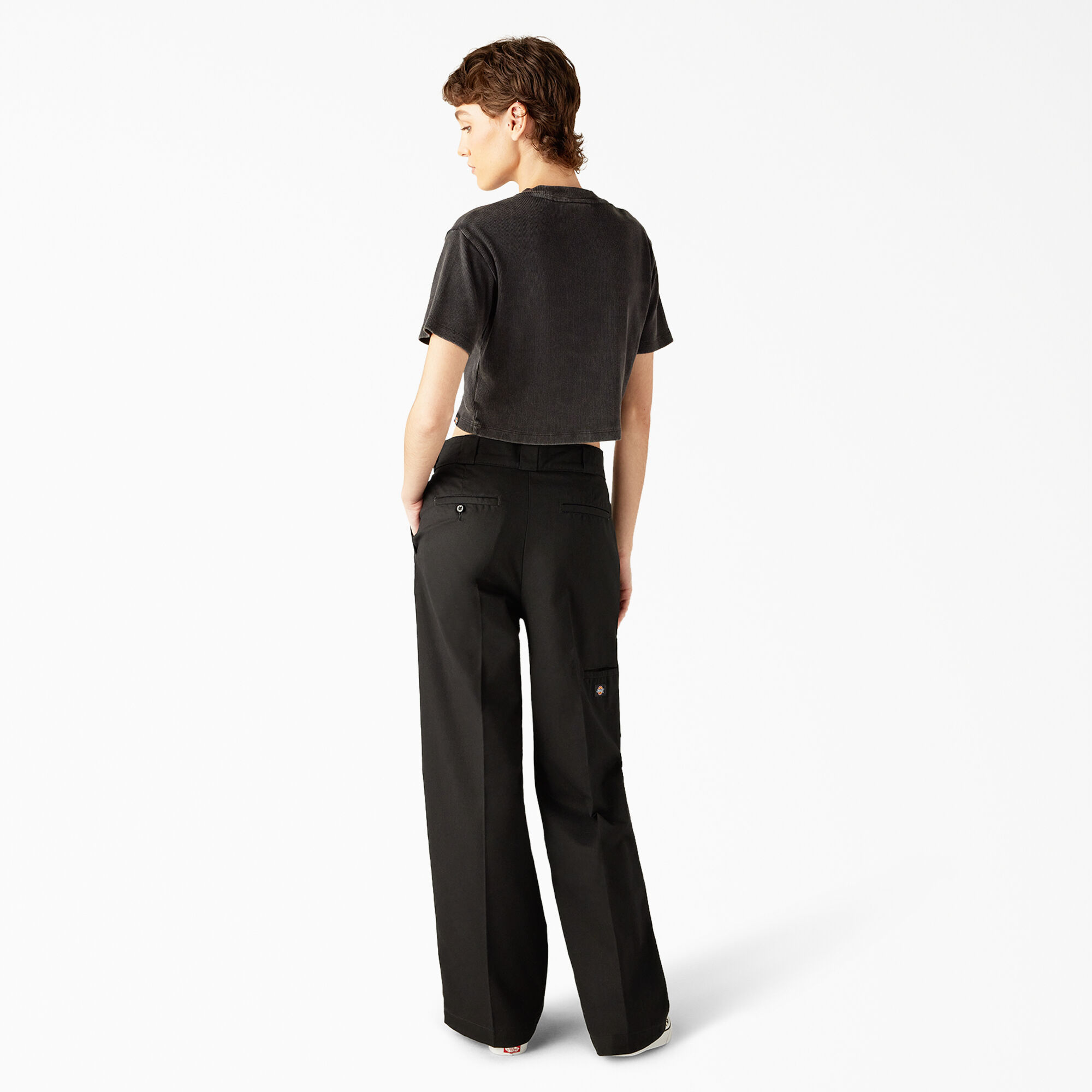 売れ筋商品|||ディッキーズ カットソー トップス レディース Plentywood T-Shirt - Women's Black Women's Plentywood Cropped T-Shirt - Dickies US