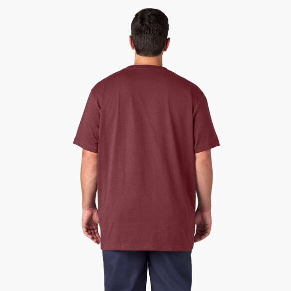 Short Sleeve Heavyweight T-Shirt - Burgundy &#40;BY&#41;
