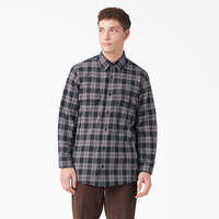 Long Sleeve Flannel Shirt - Wine/Black Plaid (BPE)