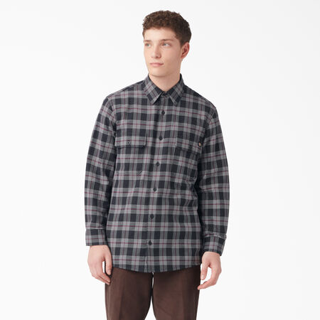 FLEX Regular Fit Flannel Shirt - Wine/Black Plaid &#40;BPE&#41;