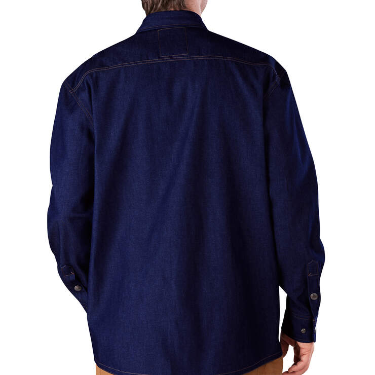 Long Sleeve Denim Welder Shirt - Indigo Blue (NB) image number 2