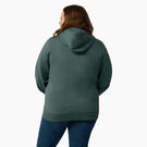 Women&#39;s Plus Heavyweight Logo Sleeve Hoodie - Lincoln Green &#40;LN&#41;
