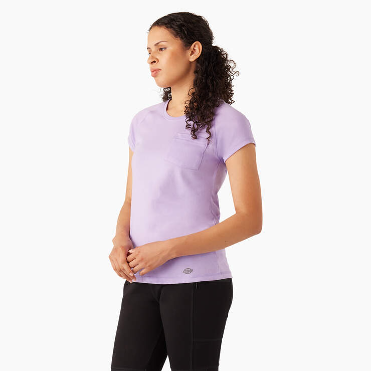 Women's Cooling Short Sleeve Pocket T-Shirt - Purple Rose (UR2) image number 2