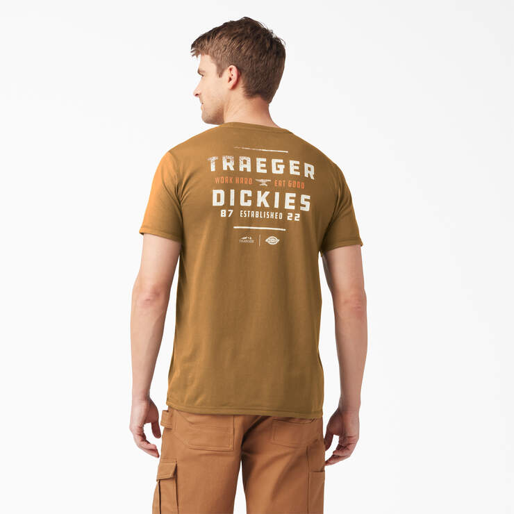 Traeger x Dickies Pocket T-Shirt - Brown Duck (BD) image number 1