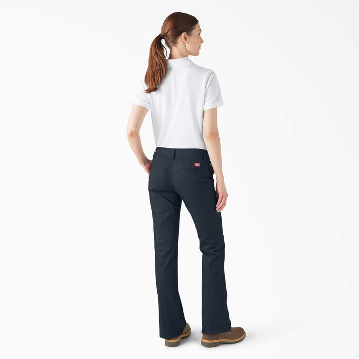 Women's FLEX Slim Fit Bootcut Pants - Dark Navy (DN) image number 7