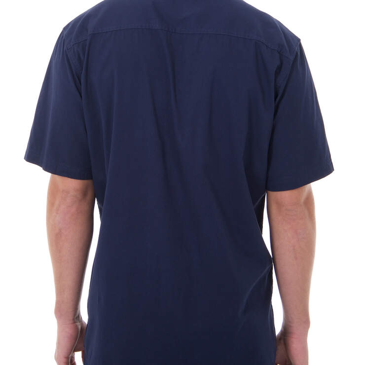 Short Sleeve Twill Western Shirt - DARK INDIGO (DD) image number 2