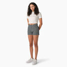 Women&#39;s High Waisted Hickory Stripe Carpenter Shorts, 3&quot; - Hickory Stripe &#40;HS&#41;