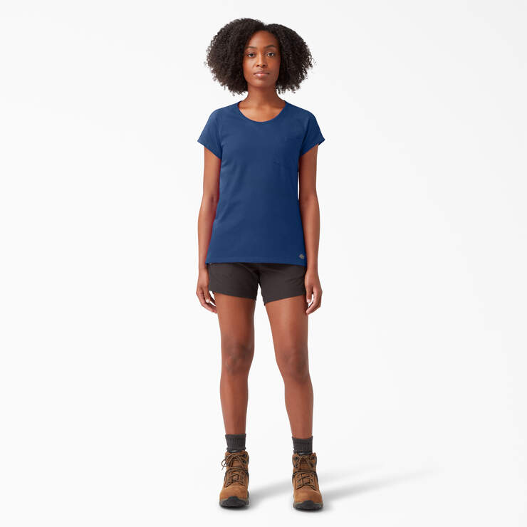 Women's Cooling Short Sleeve Pocket T-Shirt - Dynamic Navy (DY2) image number 4