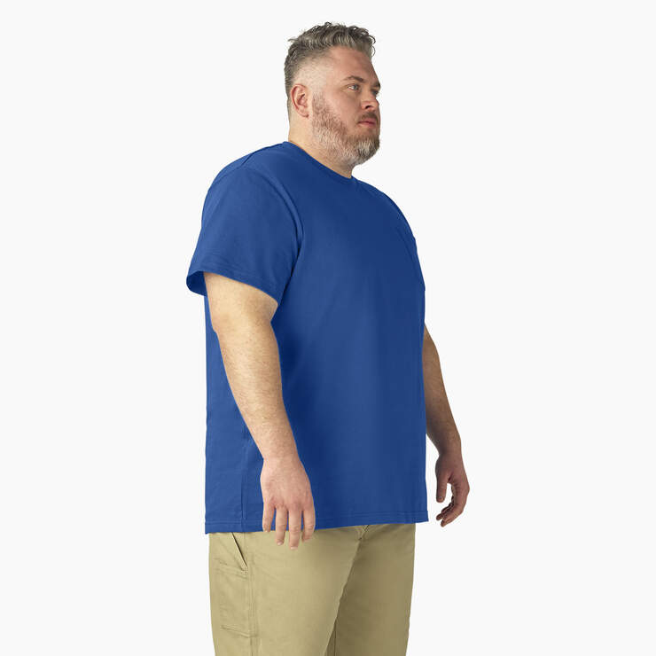 Heavyweight Short Sleeve Pocket T-Shirt - Royal Blue (RB) image number 8