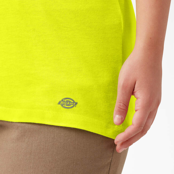 Women's Plus Cooling Short Sleeve Pocket T-Shirt - Bright Yellow (BWD) image number 5