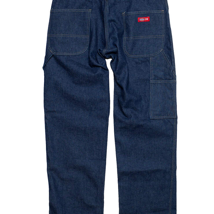 14 oz. Indura&reg; Dickies FR Relaxed Fit Carpenter Jeans - Dark Navy (DN) image number 2