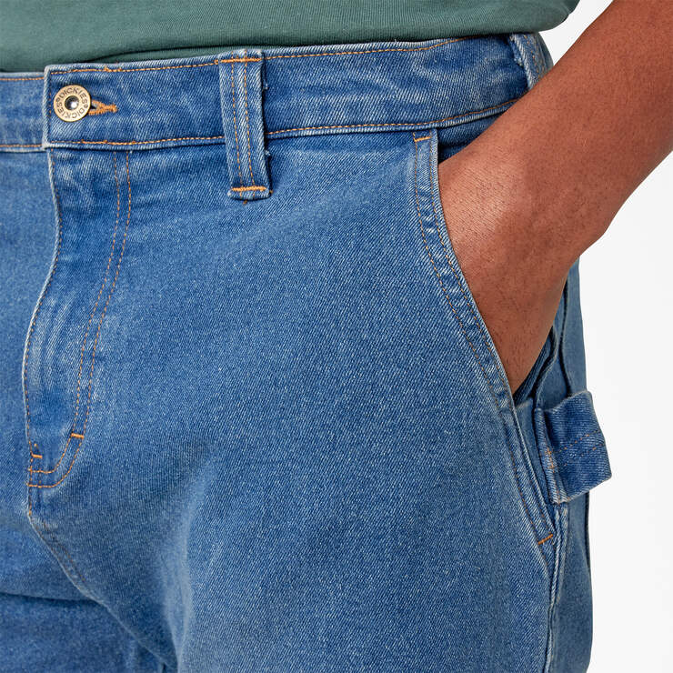 FLEX Regular Fit Carpenter Utility Jeans - Light Denim Wash (LWI) image number 6