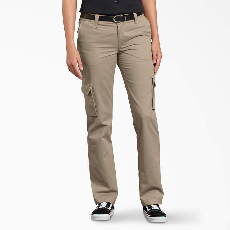 Women's FLEX Relaxed Fit Cargo Pants - Desert Sand (DS) image number 1