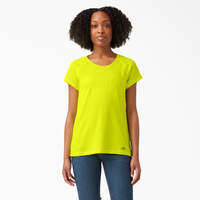 Women's Cooling Short Sleeve Pocket T-Shirt - Bright Yellow (BWD)