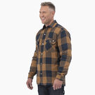 Hydroshield Flannel High Pile Fleece Shirt Jacket - Brown Duck/Navy Buffalo Plaid &#40;B1M&#41;