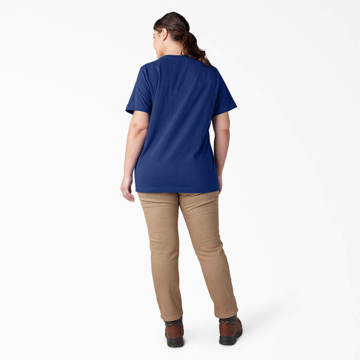 Women's Plus Heavyweight Short Sleeve Pocket T-Shirt - Surf Blue (FL) image number 6