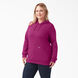 Women&#39;s Plus Heavyweight Logo Sleeve Fleece Pullover - Festival Fuchsia &#40;F2F&#41;