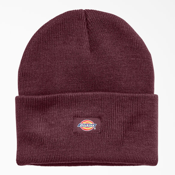 Cuffed Knit Beanie - Burgundy &#40;BY&#41;
