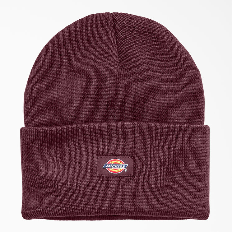 Cuffed Knit Beanie - Burgundy &#40;BY&#41;