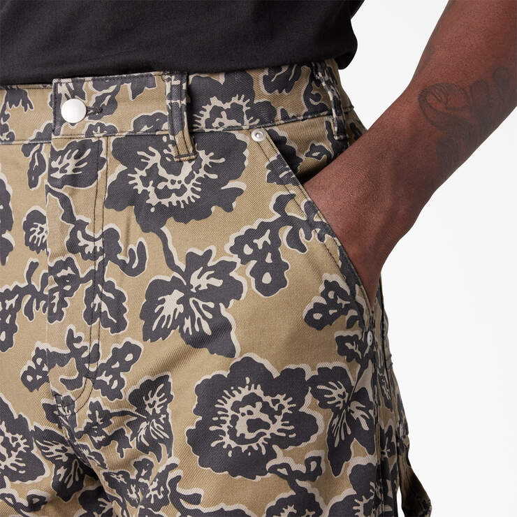 Dickies Premium Collection Utility Pants - Desert Rose Green Floral (NFN) image number 8