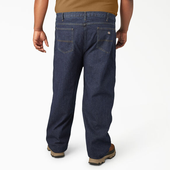 Regular Straight Fit Jeans - Rinsed Indigo Blue &#40;RNB&#41;