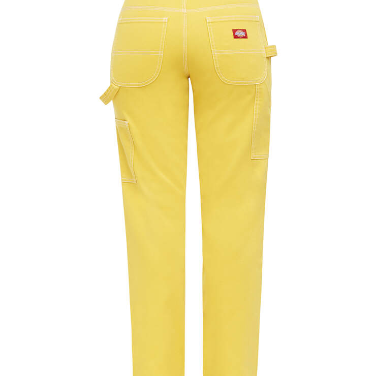 Dickies Girl Juniors' Relaxed Fit Carpenter Pants - Gold (GL) image number 2