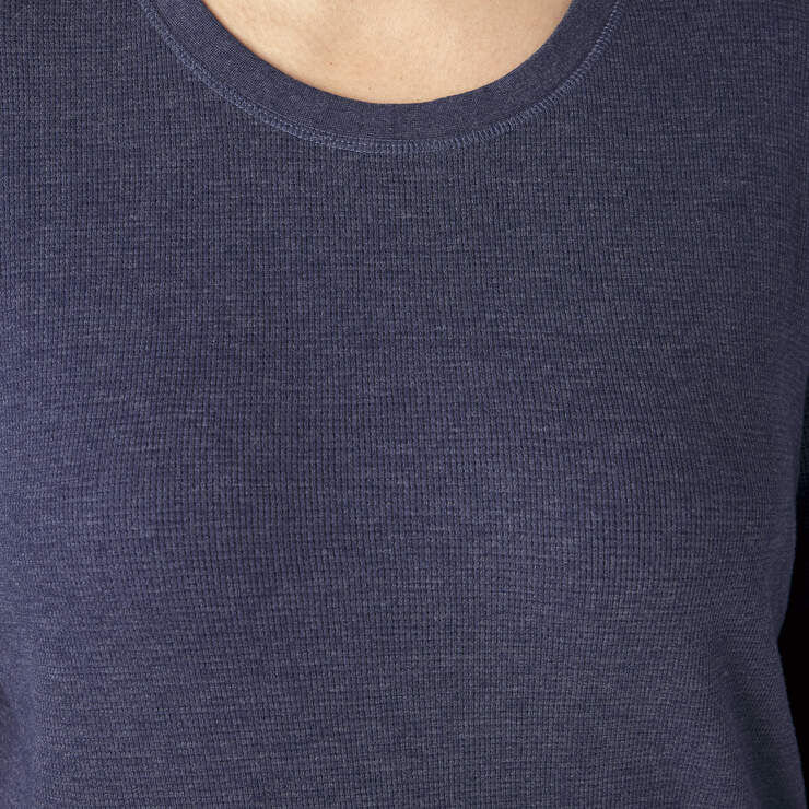 Women's Plus Long Sleeve Thermal Shirt - Ink Navy (ISD) image number 7