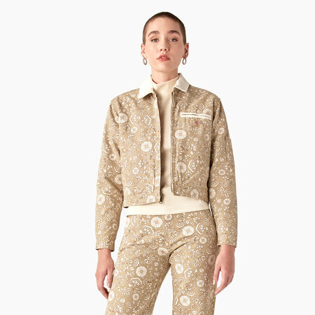 Women&#39;s Ellis Floral Duck Canvas Jacket - Light Floral &#40;FCG&#41;