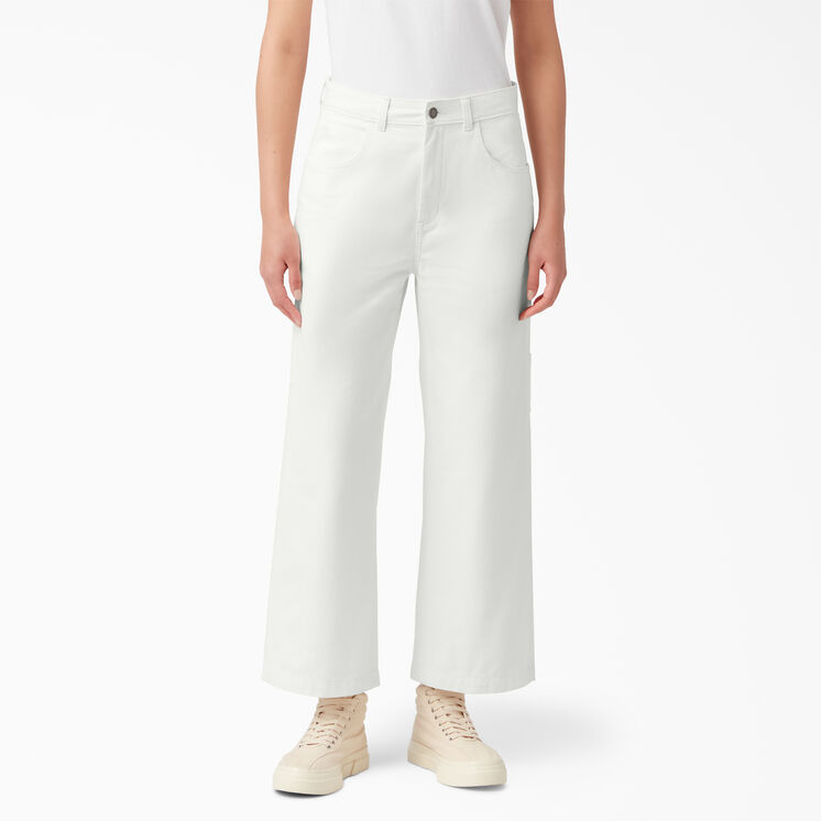 Women&#39;s Stonewashed Cropped Carpenter Pants - Stonewashed Cloud &#40;S2C&#41;