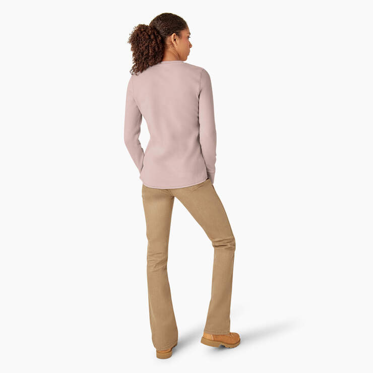 Women’s Long Sleeve Thermal Shirt - Peach Whip (P2W) image number 6