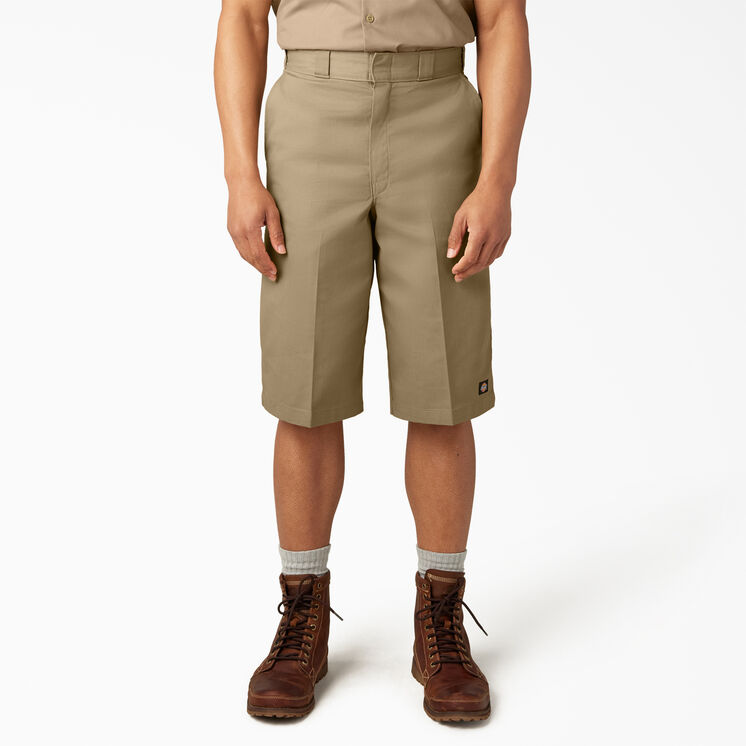 Loose Fit Multi-Use Pocket Work Shorts, 15&quot; - Khaki &#40;KH&#41;