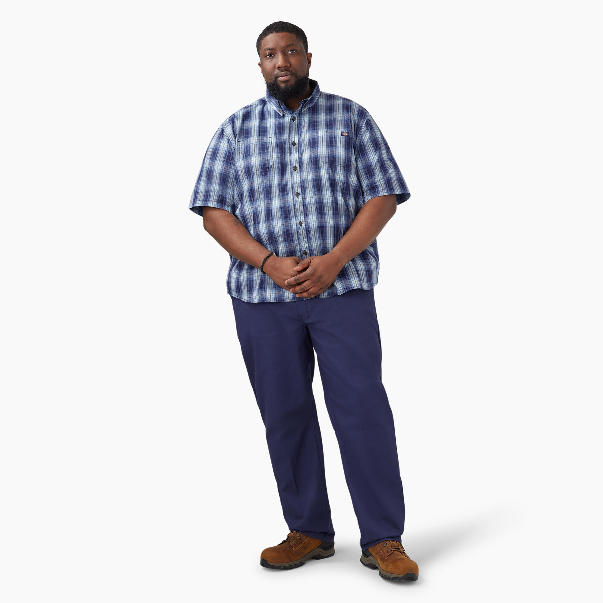 Dickies short sleeve button up clearance