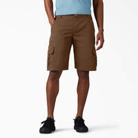 FLEX Relaxed Fit Duck Cargo Shorts, 11" - Stonewashed Timber Brown (STB)