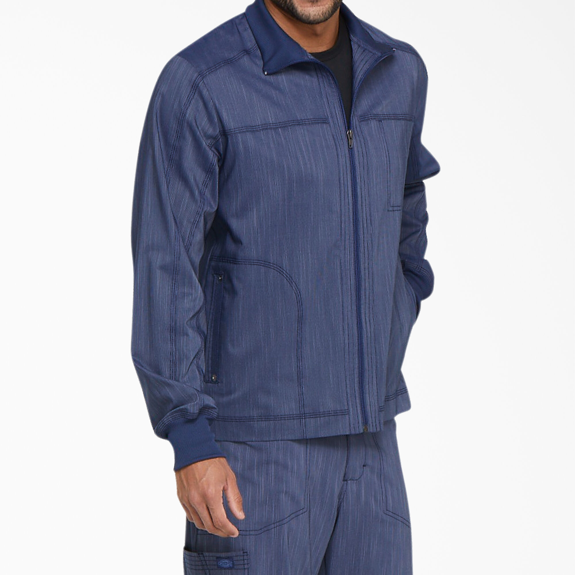Men s Advance Twist Zip Front Moto Jacket Men s Scrubs Dickies