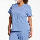 Women&#39;s Balance V-Neck Chest Pocket Scrub Top - Ceil Blue &#40;CBL&#41;