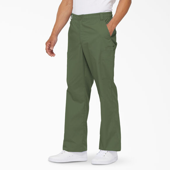 Men&#39;s EDS Signature Cargo Scrub Pants - Olive Green &#40;OLI&#41;