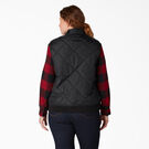Women&rsquo;s Plus Quilted Vest - Black &#40;BK&#41;