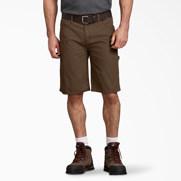 Relaxed Fit Duck Carpenter Shorts, 11&quot; - Timber Brown &#40;RTB&#41;
