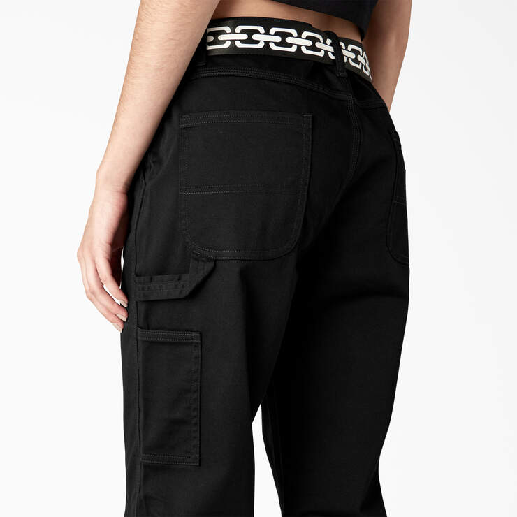 Dickies x Lurking Class Relaxed Fit Women’s Pants - Black (BKX) image number 5