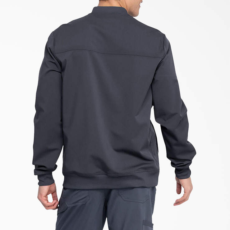 Men's Balance Zip Front Scrub Jacket - Pewter Gray (PEW) image number 2