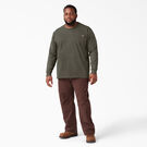 Heavyweight Long Sleeve Pocket T-Shirt - Moss Green &#40;MS&#41;