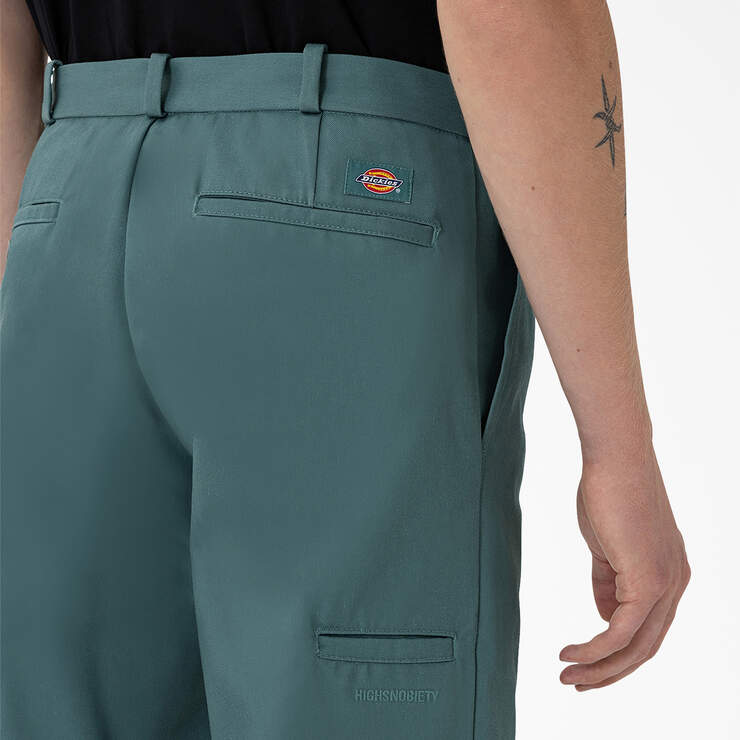 Highsnobiety & Dickies Pleated Work Pants - Lincoln Green (LN) image number 8
