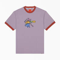 Brain Dead Embroidered T-Shirt - Purple (PR)