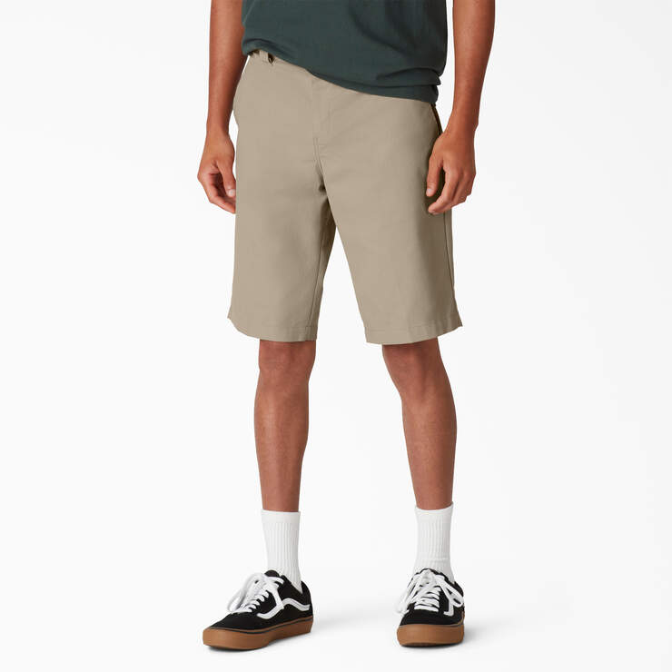 FLEX Skateboarding Slim Fit Shorts, 11" - Desert Sand (DS) image number 1