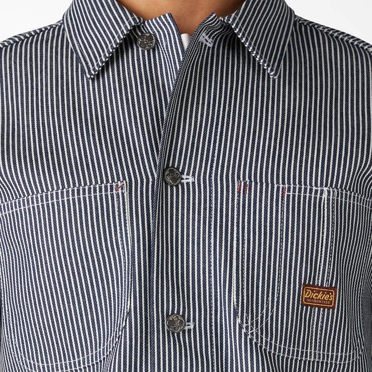 Dickies 1922 Hickory Striped Chore Coat - Hickory Stripe (HS) image number 6