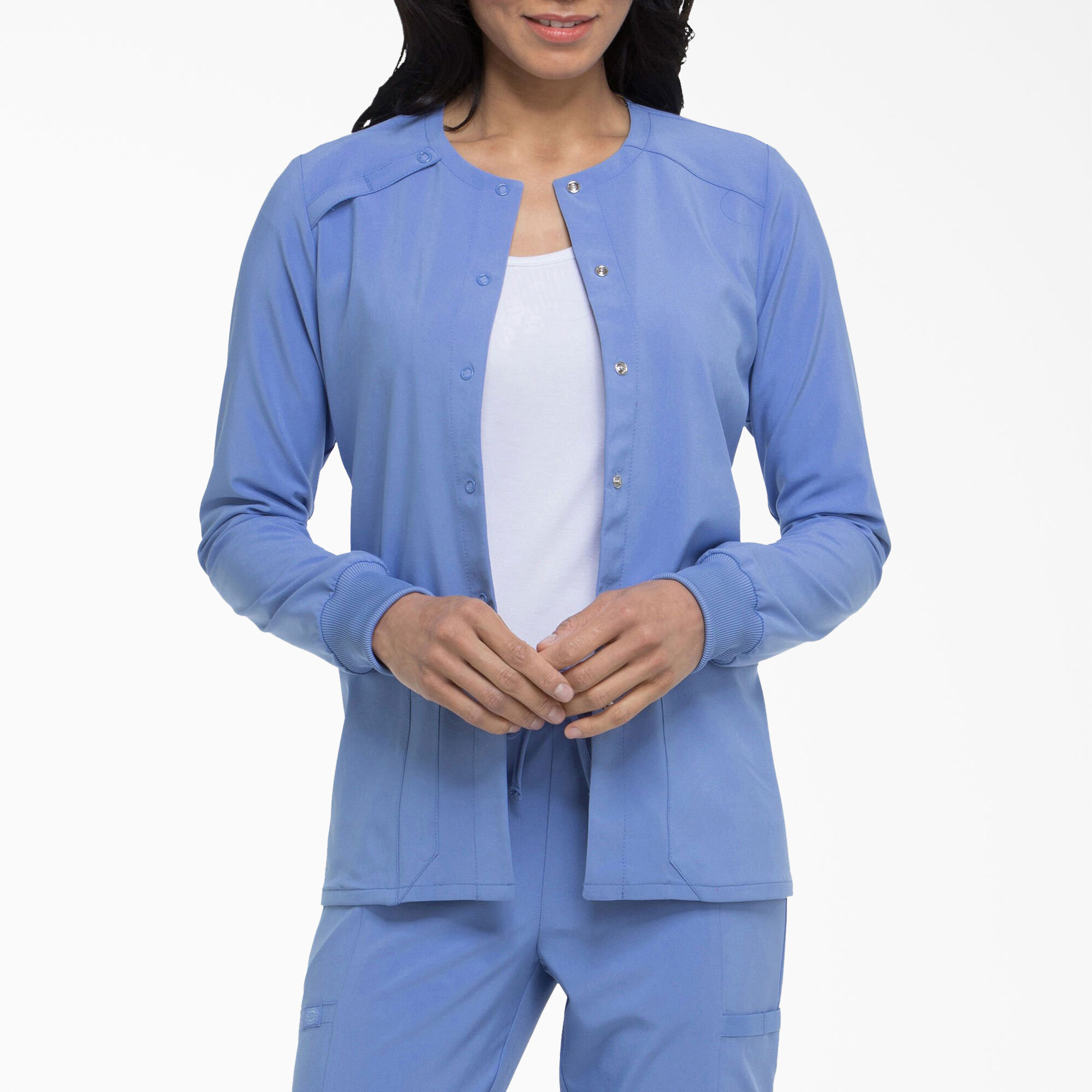 Women s EDS Essentials Snap Front Warm up Jacket Dickies