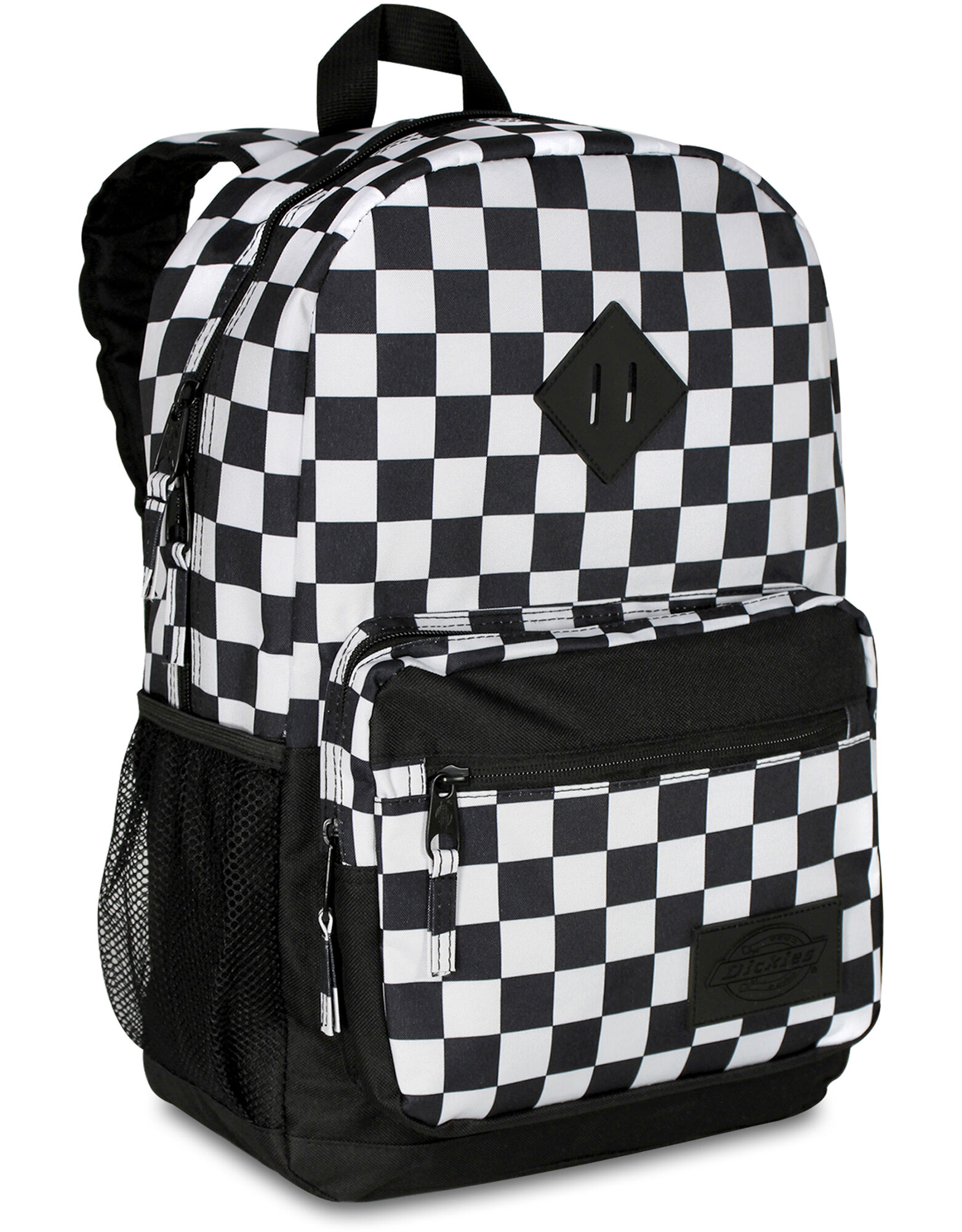 Study Hall Black Checkered Backpack