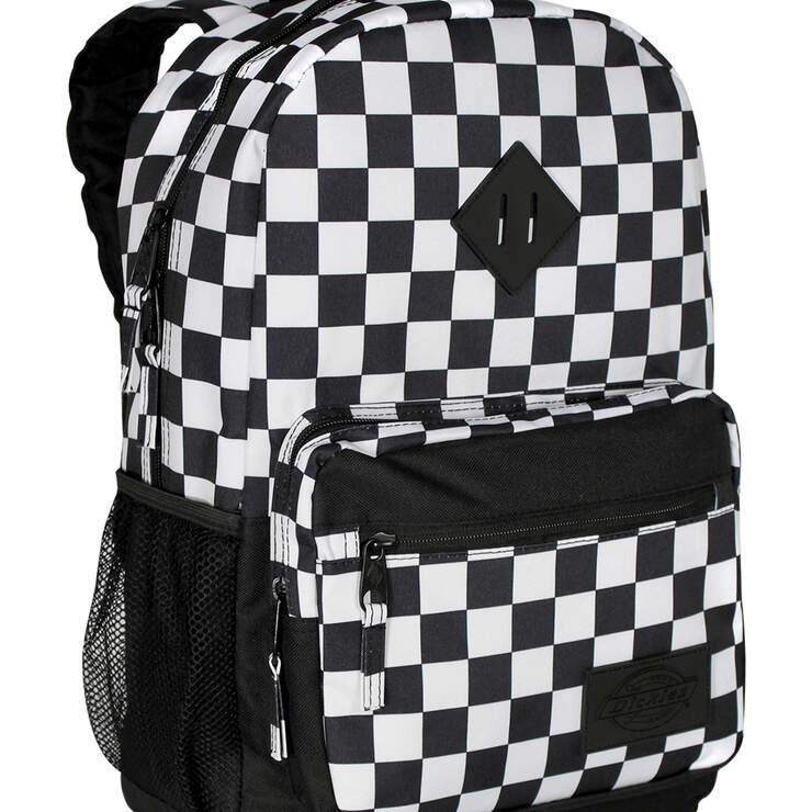 Study Hall Black Checkered Backpack - Black White Checkered (CBW) image number 3