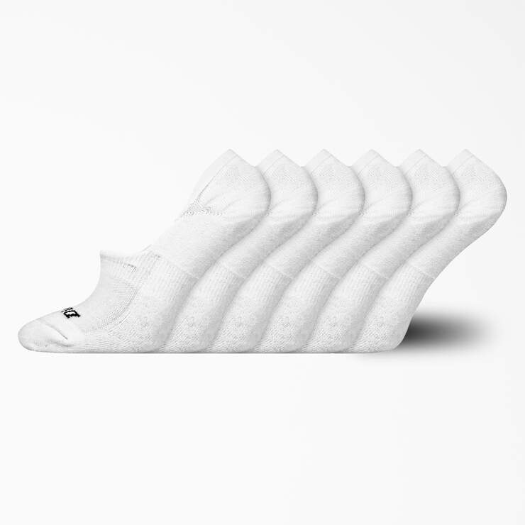 Women's Moisture Control Liner Socks, Size 6-9, 6-Pack - White (WH) image number 1