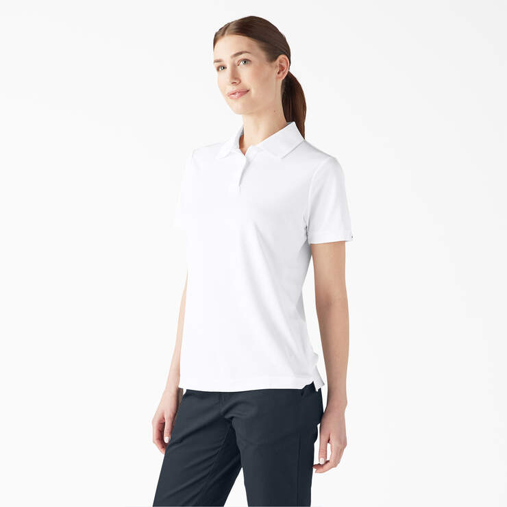 Women's Performance Polo Shirt - White (WH) image number 3